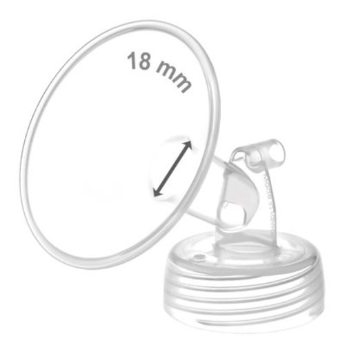 Maymom Pump Part Compatible with Spectra S1,S2 Spectra 9 Plus Breastpump; Incl Wide Mouth Flange (One flange-18mm Flange) Not Original Spectra Flange; Not Spectra Baby USA Parts