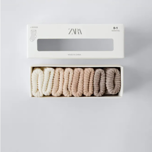 FOUR-PACK OF COLORFUL SOCKS - Light beige | ZARA United States