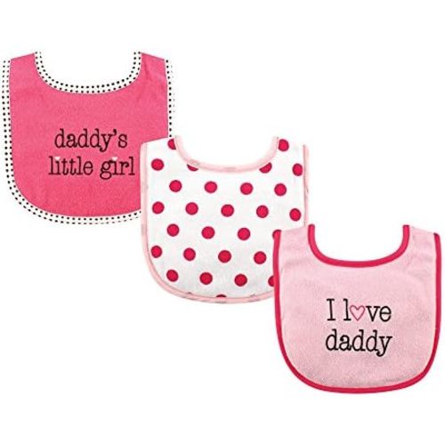 Luvable Friends Unisex Baby Cotton Terry Drooler Bibs with Fiber Filling