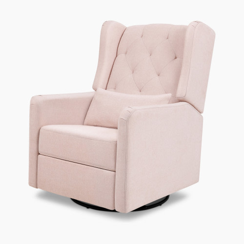 daVinci Everly Recliner and Swivel Glider - Performance Pale Blush Pink Eco-Weave