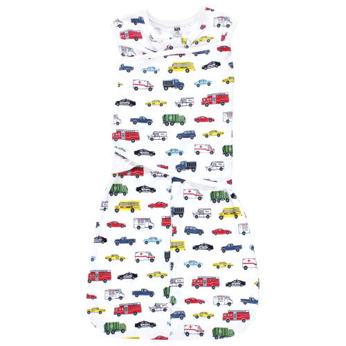 Hudson Baby Unisex Convertible Swaddle Sleep Sack, Going Places, 3-9 Months