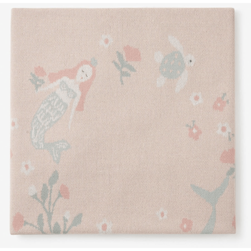 Mermaid Sea Magic Cotton Knit Baby Blanket – Elegant Baby