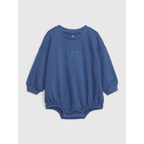 Baby Logo Bubble Bodysuit in docksider blue