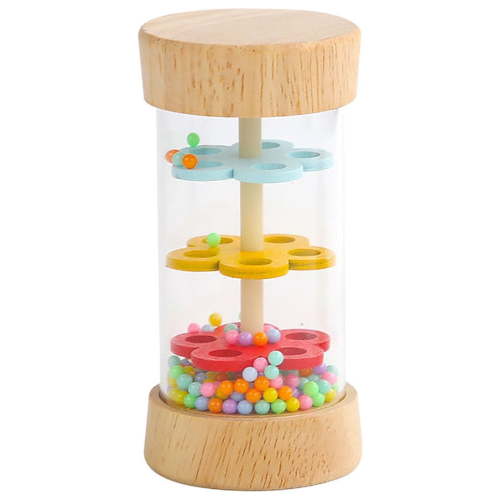 Wooden Rain Stick Montessori Toys for Babies 6-12 Months,Baby Rattle Shaker Sensory Developmental Toy,Raindrops Musical Instrument Baby Musical Toys for 1-2 Year Old Toddler Kids