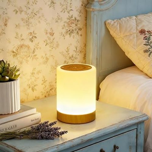Night Lights for Kids Baby Bedroom, LED Bedside Lamp Touch Dimmable, 13 Colors Changing & 5 Modes, Portable Small Lamp USB Rechargeable Sleep Aid, Eye Caring Nursery Night Lamp with Timer
