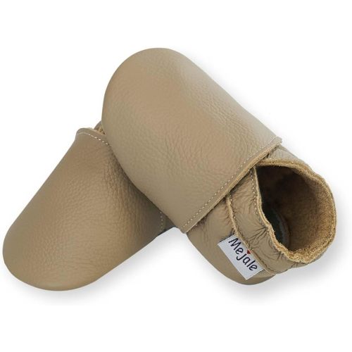Mejale Baby Boy Girl Shoes Soft Soled Leather Moccasins Anti-Skid Infant Toddler Prewalker