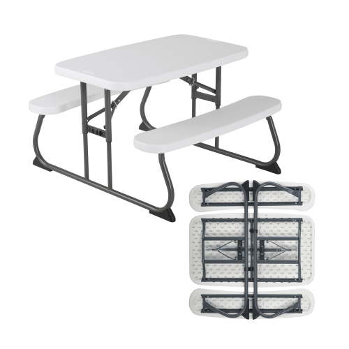 Lifetime Children's Polyethylene Picnic Table, All-Occasion, Almond (260256)