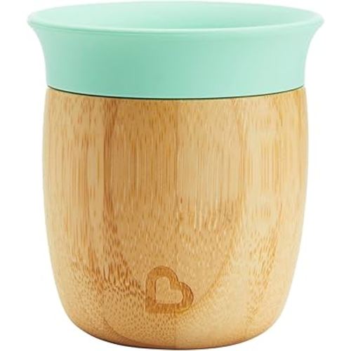 Munchkin® Bambou™ 5oz Open Training Cup for Babies and Toddlers, Non-Toxic Bamboo and Food-Grade Silicone
