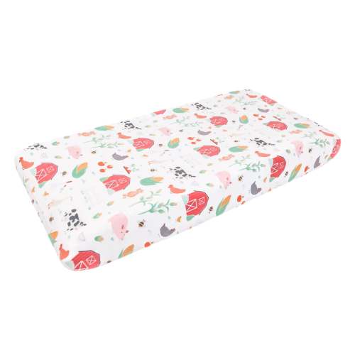 Premium Knit Diaper Changing Pad Cover - Farmstead
