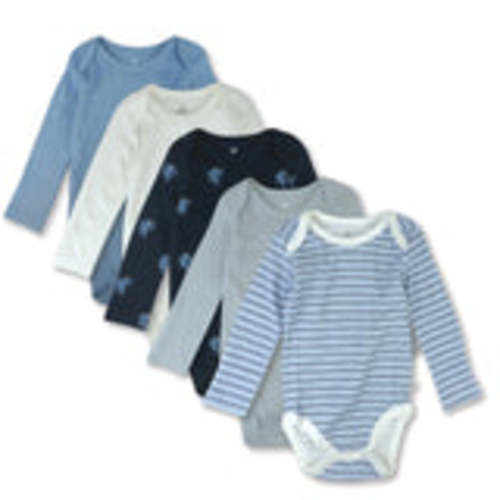 5-Pack Organic Cotton Long Sleeve Bodysuits | Honest Baby Clothing