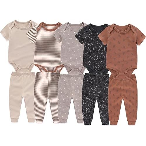 Unisex Baby Boy Girl Pants Sets 10 pack Cotton Casual New born Clothes Comfort Infant Outfit