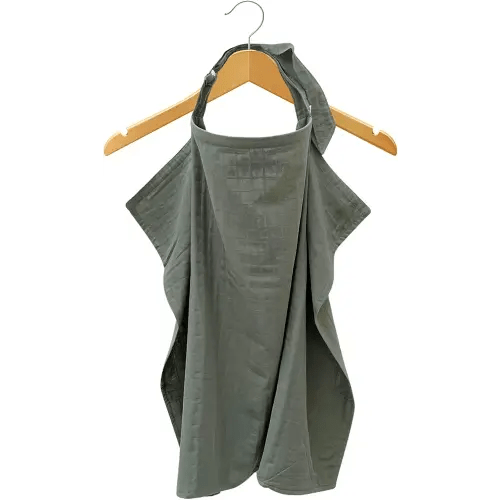 MOZAH 100% Organic Cotton Muslin Nursing Cover for Baby Breastfeeding, Breathable 100% Cotton Breastfeeding Cover with Rigid Hoop for Mother Nursing Apron, Multi-use Carseat Canopy (Roman Green)