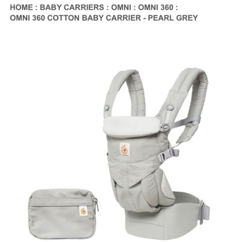 OMNI 360 Cotton Baby Carrier - Pearl Grey