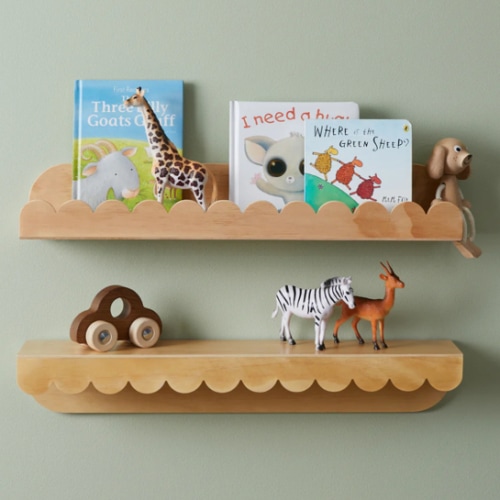 Sarah Scalloped Wall Shelf | Decor