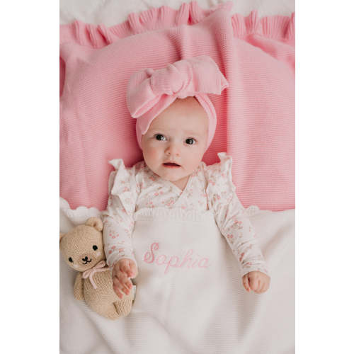 Heirloom Knit Blanket | Milk – Little and Fern