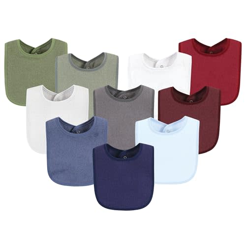 Hudson Baby Unisex BabyDrooler Bib with Waterproof Lining
