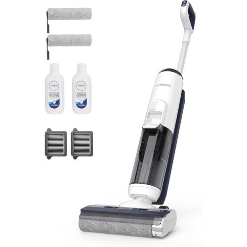 Tineco iFLOOR 5 Breeze Complete Wet Dry Vacuum Cordless Floor Washer, One-Step Cleaning for Hard Floors, Edge Clean, Auto Self-Cleaning, Lightweight & Cordless Design