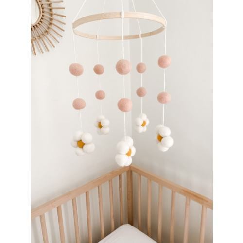 Daisy Nursery Mobile Flower Baby Mobile Daisy Mobile for - Etsy