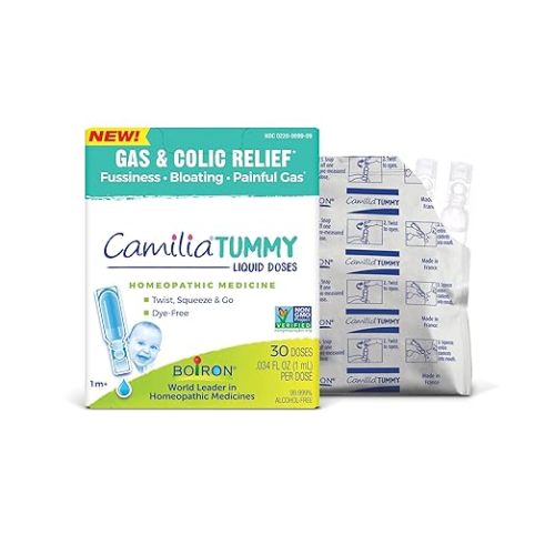 Boiron Camilia Tummy for Colic, Painful Gas, Bloating, & Fussiness- 30 Count