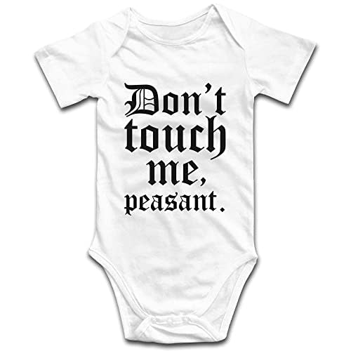 Don't Touch Me Peasant-Baby Onesie Outfit Boys Girls Romper Short Sleeve/Sleeveless/Long Sleeve Bodysuit