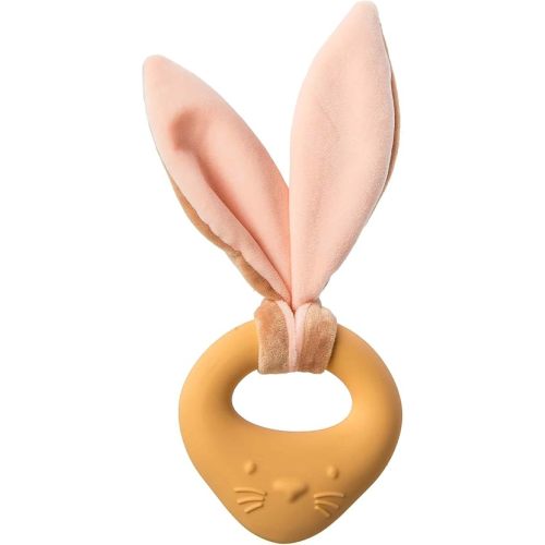 Mary Meyer Teething Toys Leika Silicone Baby Teether for Babies 0-12 Months, 9-Inches, Little Bunny