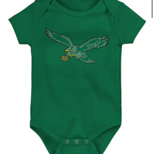 Philadelphia Philadelphia Eagles KELLYGREEN Baby Primary Logo Design One Piece