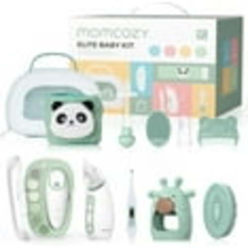 Momcozy Elite Baby Kit, Care Set with Electric Nail File, Bath Brush cradle cap brush, comb, etc.