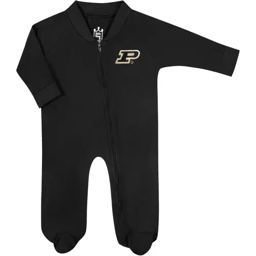 Little King NCAA Long Sleeve Full Zip Footed Romper-Sizes 0-3 Months 3-6 Months and 6-9 Months