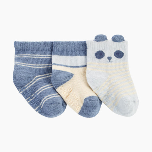Carter's 3-Pack Booties - Blue Bear, 0-3