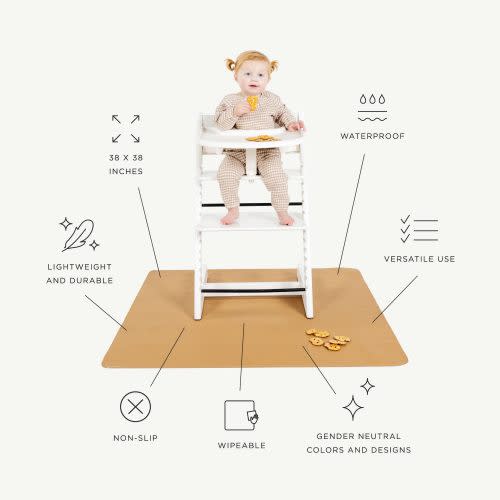 Highchair Mat - Camel
