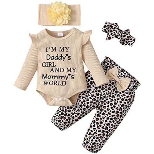 SUNNY PIGGY Newborn Infant Baby Girl Clothes Ruffle Romper Toddler Girl Floral Cotton Pant Sets Girls Clothing Outfit