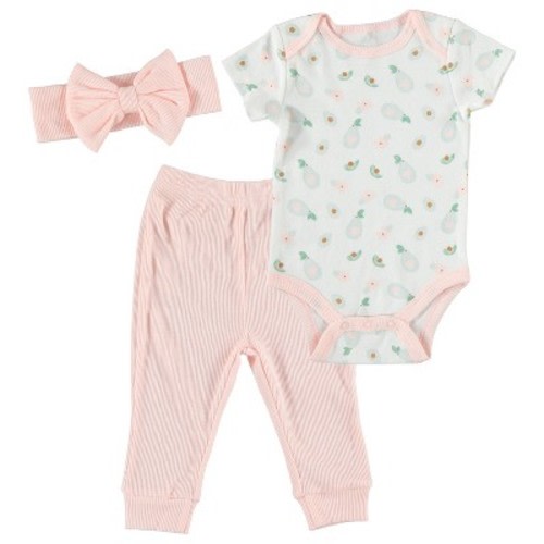 Kyle & Deena Baby Girl Clothes Layette Set, Color: Sensation pink, Size: 0-3 months