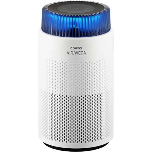 COWAY Air Purifiers for Bedroom Home up to 810 ft², True HEPA Filter for Smoke, Allergies, Pet Dander, Odor, AQI Monitor, Auto&Sleep Mode, Timer, Filter Indicator, Night Light, 3yr Warranty, 100 White