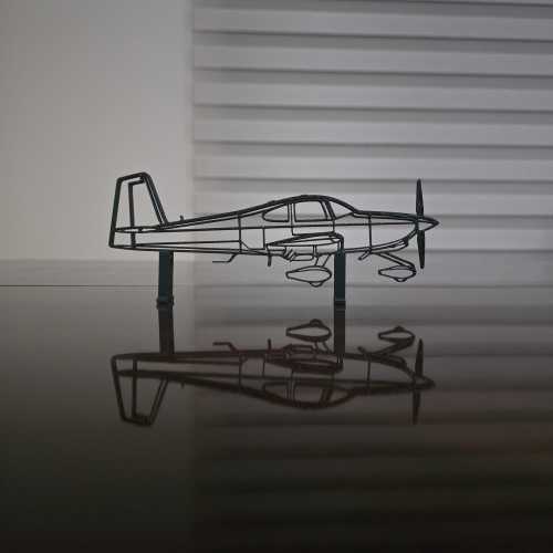 Vans RV 10 Airplane Silhouette, 3D Printed Desk Decor
