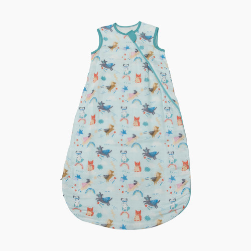 Loulou Lollipop Lightweight Muslin Sleep Bag - Superhero Dog, 0-6 M