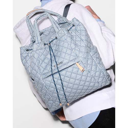 Seersucker Diaper Backpack