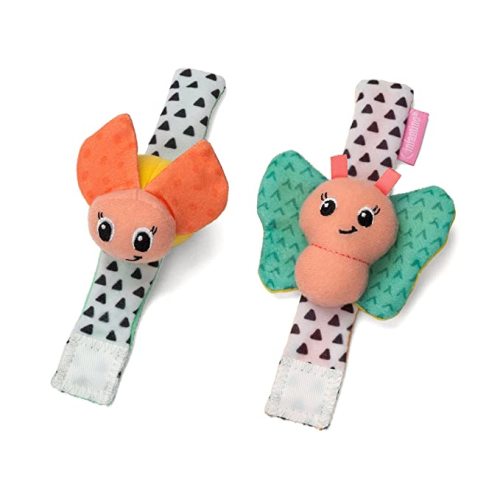 Amazon.com : Infantino Wrist Rattles, Butterfly and Lady Bug : Toys & Games