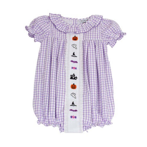 Halloween Fun Embroidered Windowpane Bubble