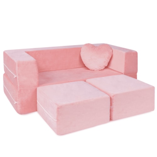Milliard Kids Couch - Modular Kids Sofa for Toddler and Baby (Pink)