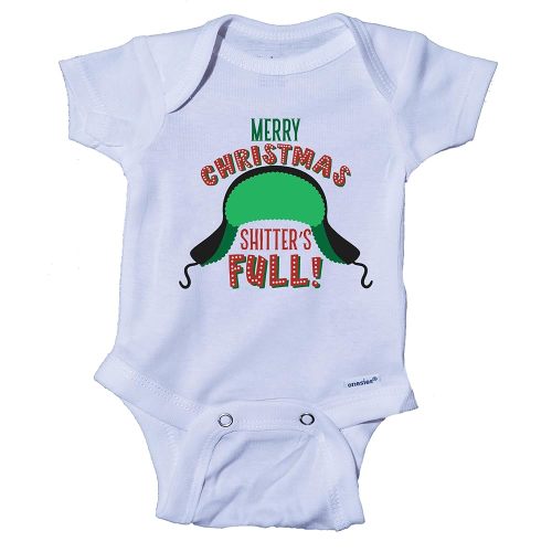Ink Trendz Merry Christmas Shitter's Full Christmas Vacation Funny Griswald Cute Baby Onesie