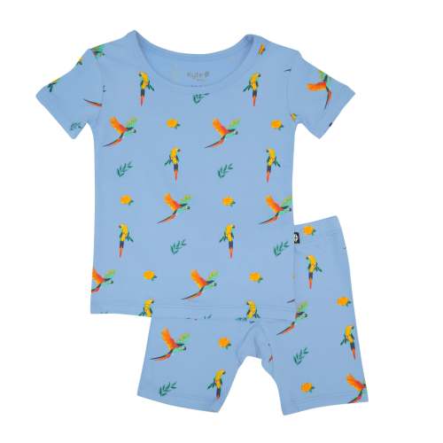 Short Sleeve Pajamas in Macaw