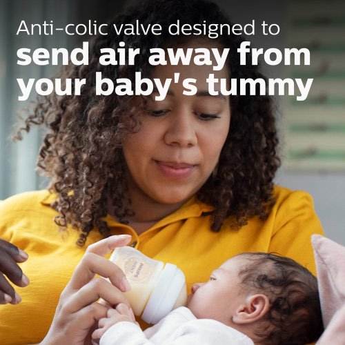 Natural Baby Bottle With Natural Response Nipple 4 oz 3 Pack in Clear