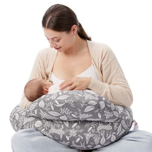 Momcozy Original Nursing Pillow, Ergonomic Breastfeeding Pillows with Security Fence for Baby- Gazelle - Walmart.ca