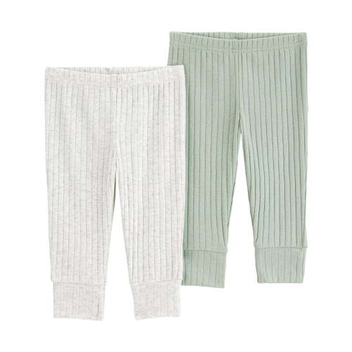 Carter's Child of Mine Baby Boys' and Girls' Pants, 2-Pack, Sizes Preemie-18 Months