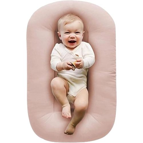 Baby Lounger, Baby Lounger, Baby Lounger for Newborn 0-24 Months Baby Lounger Pillow (Pink,93x45cm/36.6x17.7in)