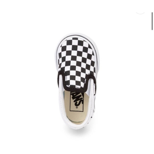 Vans Slip-On Checkerboard Skate Shoe - Baby / Toddler - Black / White | Journeys