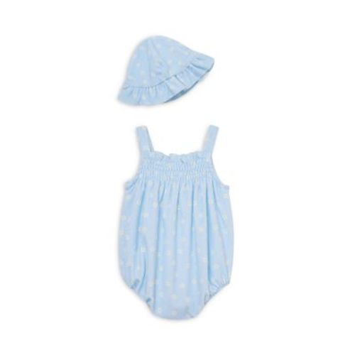 Girls' Daisies Terry Bubble Romper & Hat Set - Baby