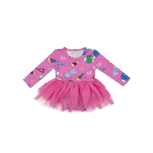 Twirly Long Sleeve Tutu Dress, Varsity Cheer