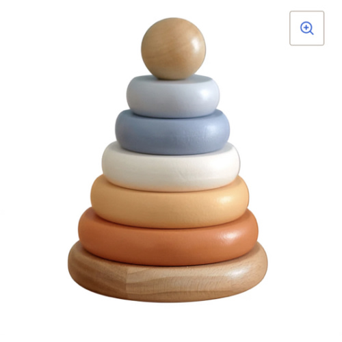 Wooden Rainbow Stacking Toy - A Colorful, Creative, and Engaging Learn – GrowGo Kids