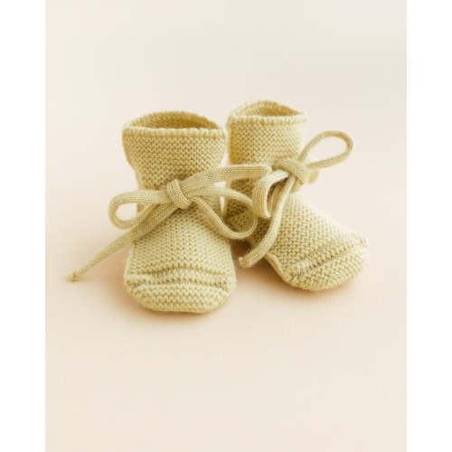 Hvid Booties- light yellow